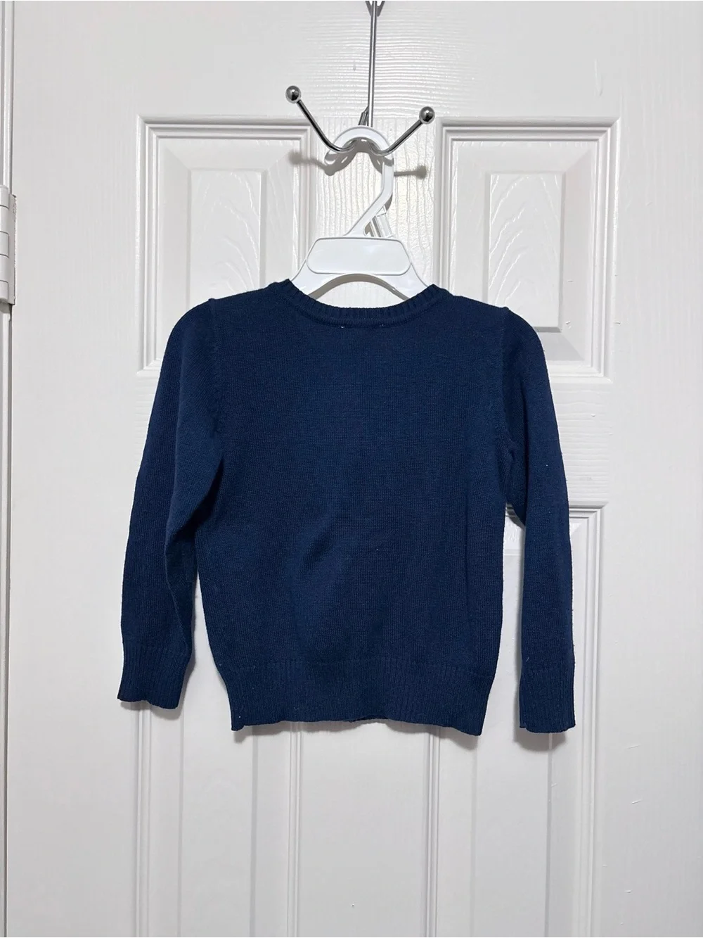 Pre-owned Children’s Place Navy Blue Ruffle Cardigan  for girls/Size: 4T